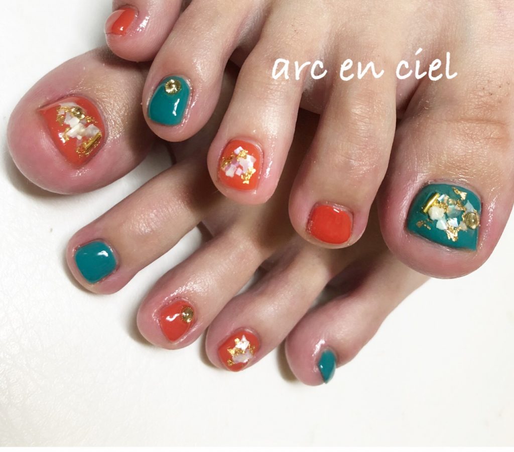 Foot シェルデザイン Nail Salon Arcenciel